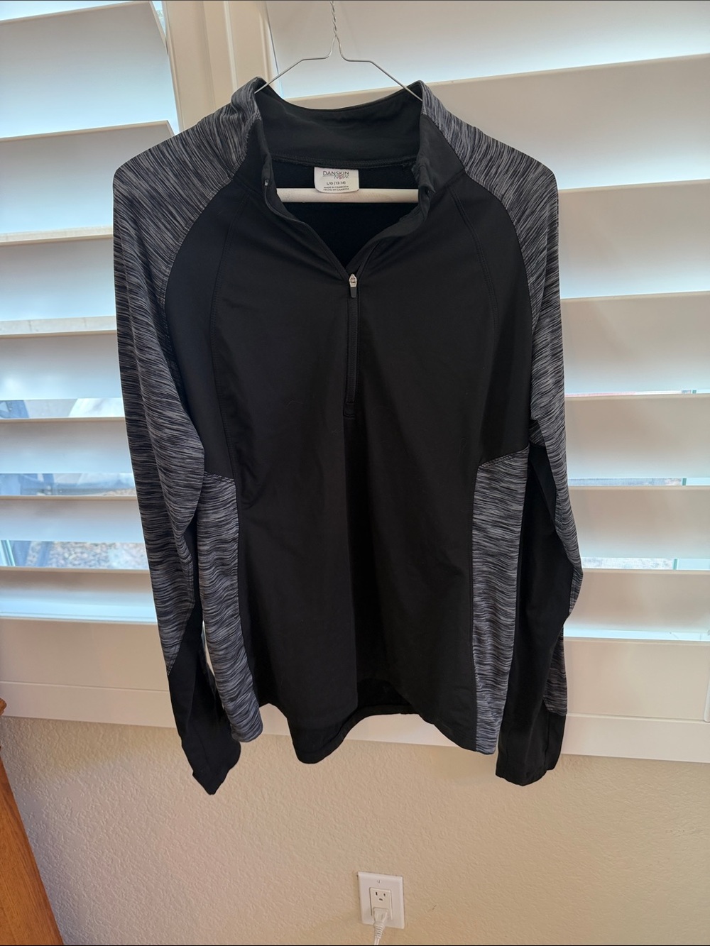 Danskin Now Black and Gray Utility Jacket